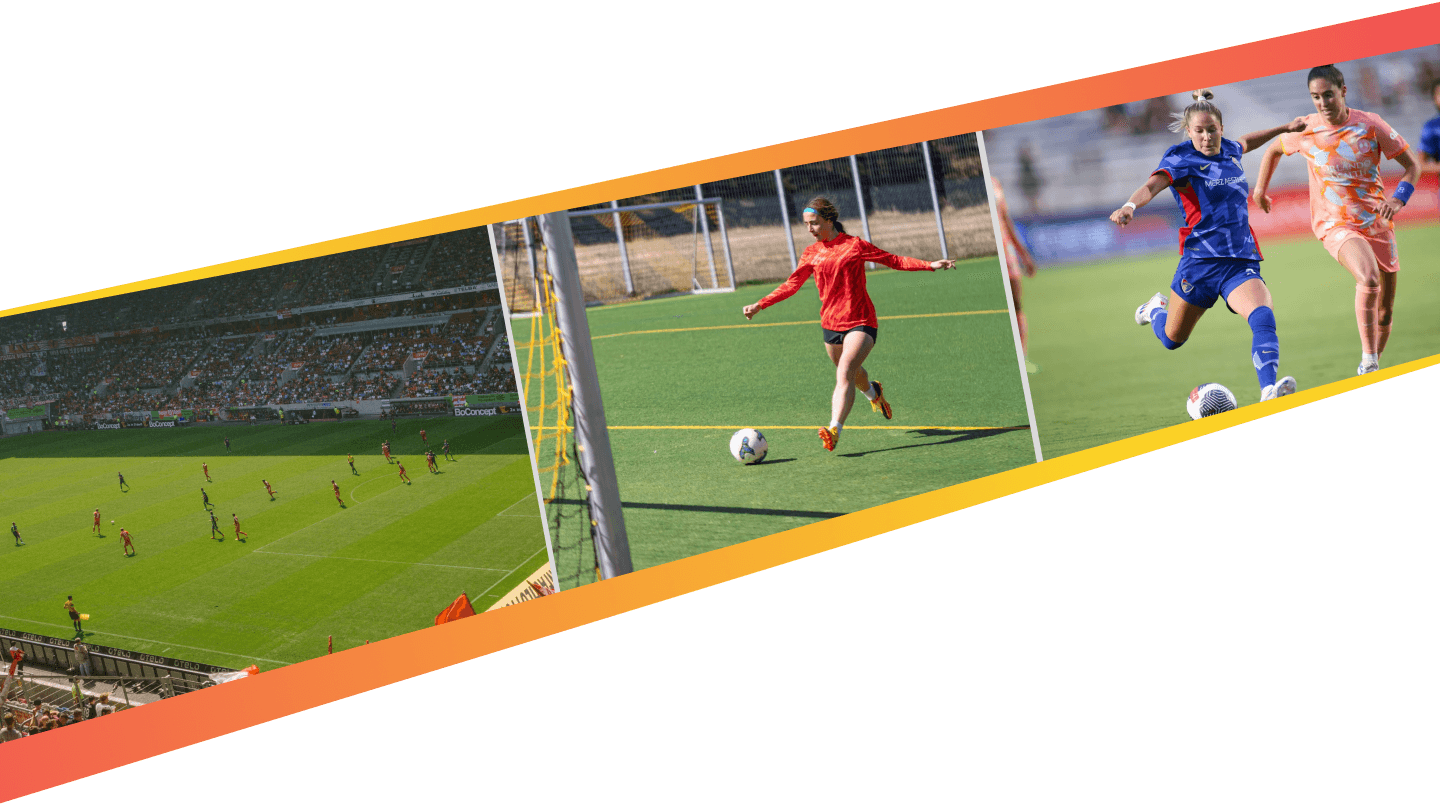 Athletes playing on the field